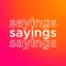 SAYINGS 3: Sticker Pack
