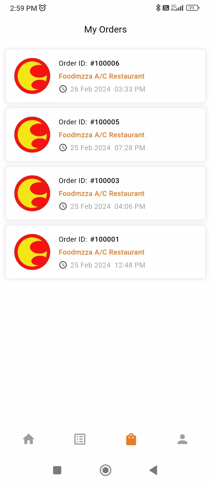 Food Mzza Driver Screenshots