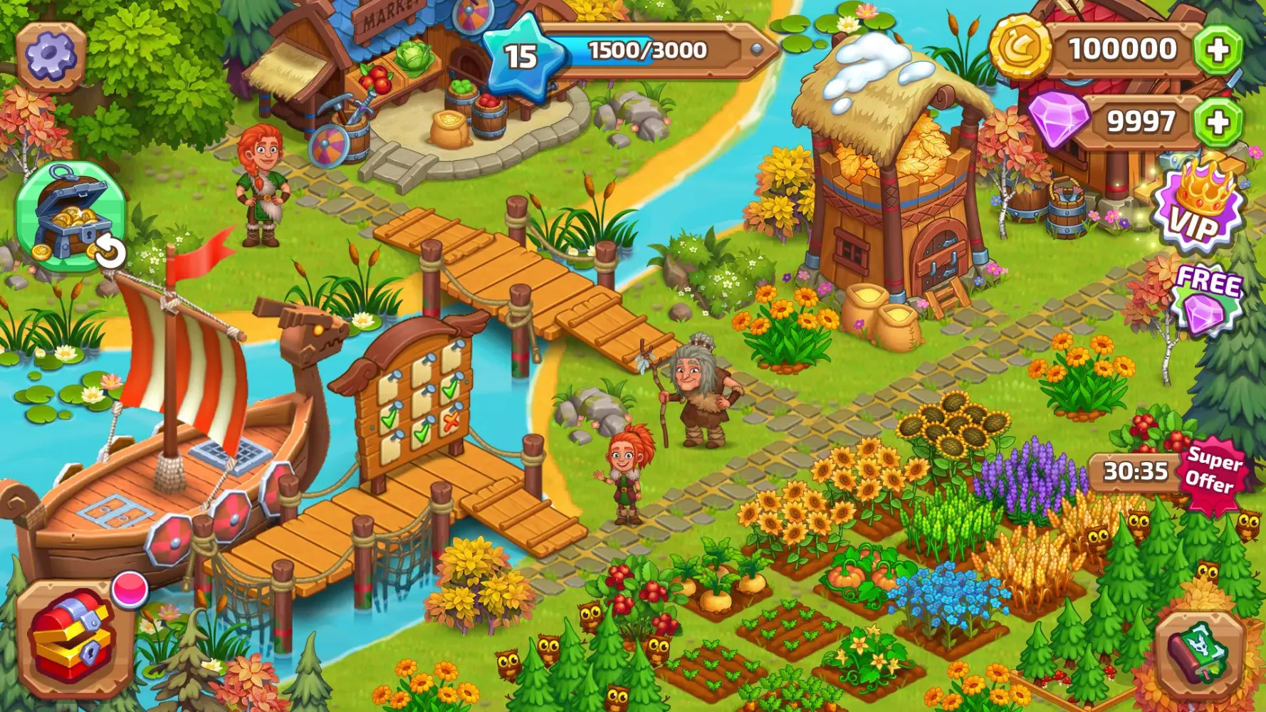 Vikings and Dragon Island Farm Screenshots
