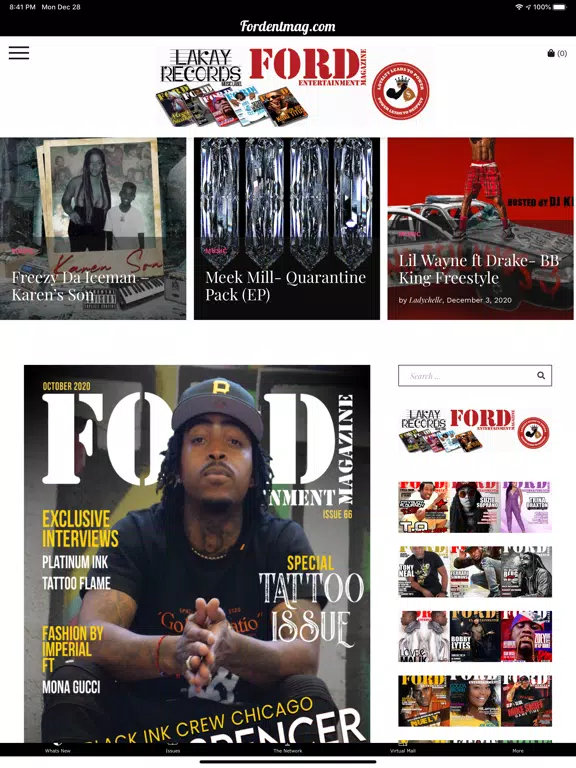 Ford Ent Magazine App iPad Screenshots