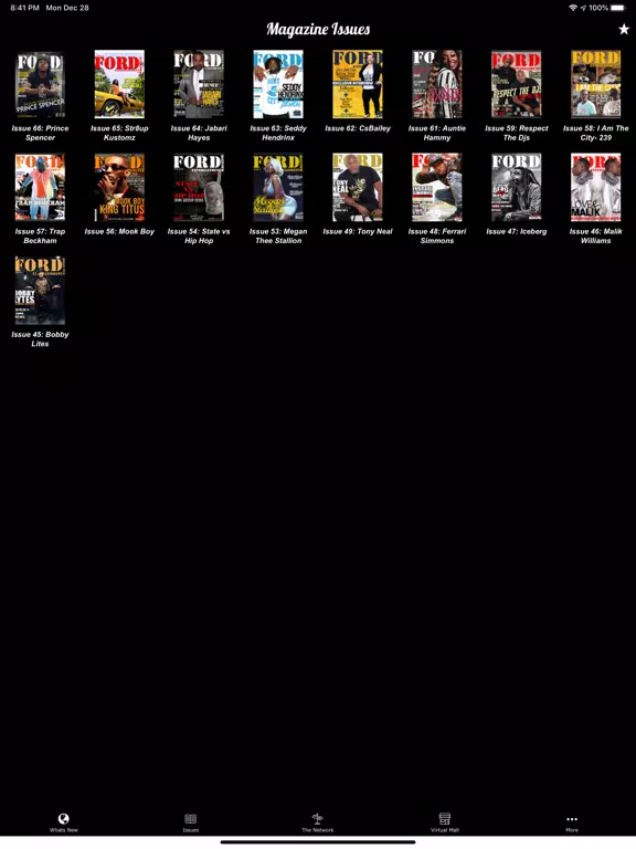 Ford Ent Magazine App iPad Screenshots
