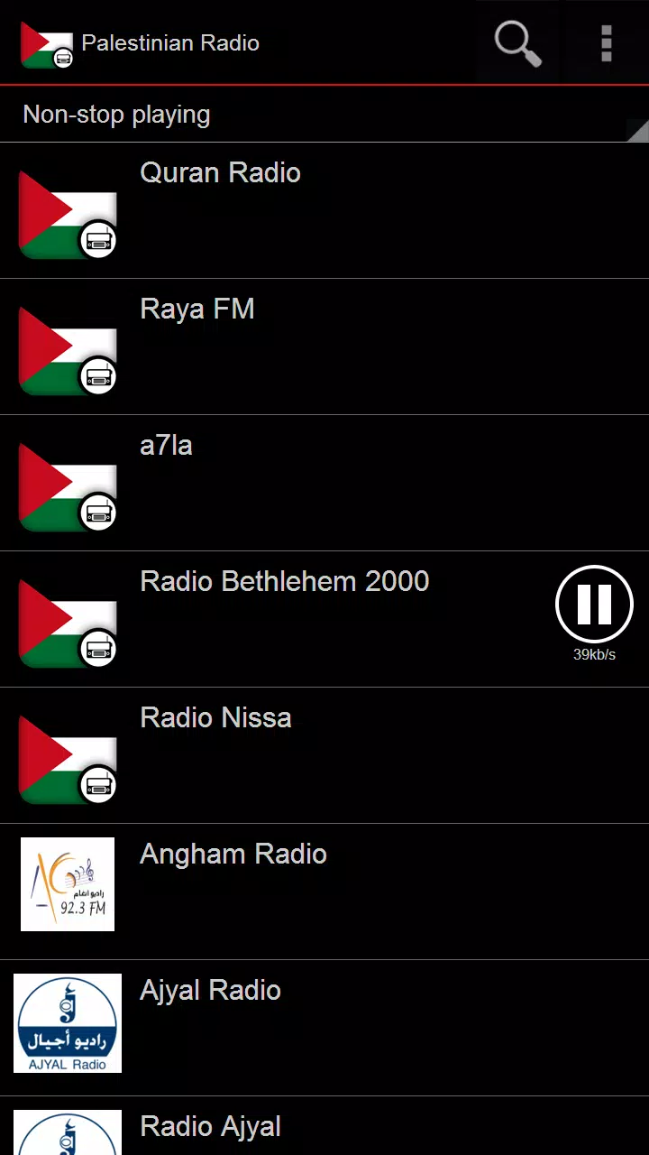 Palestinian Radio Screenshots