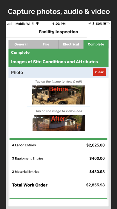 Forms On Fire - Mobile Forms Screenshots