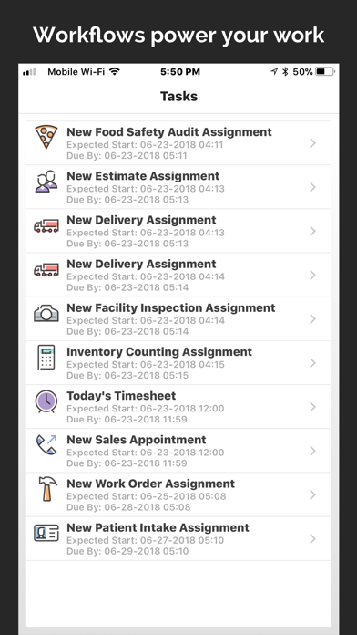 Forms On Fire - Mobile Forms Screenshots