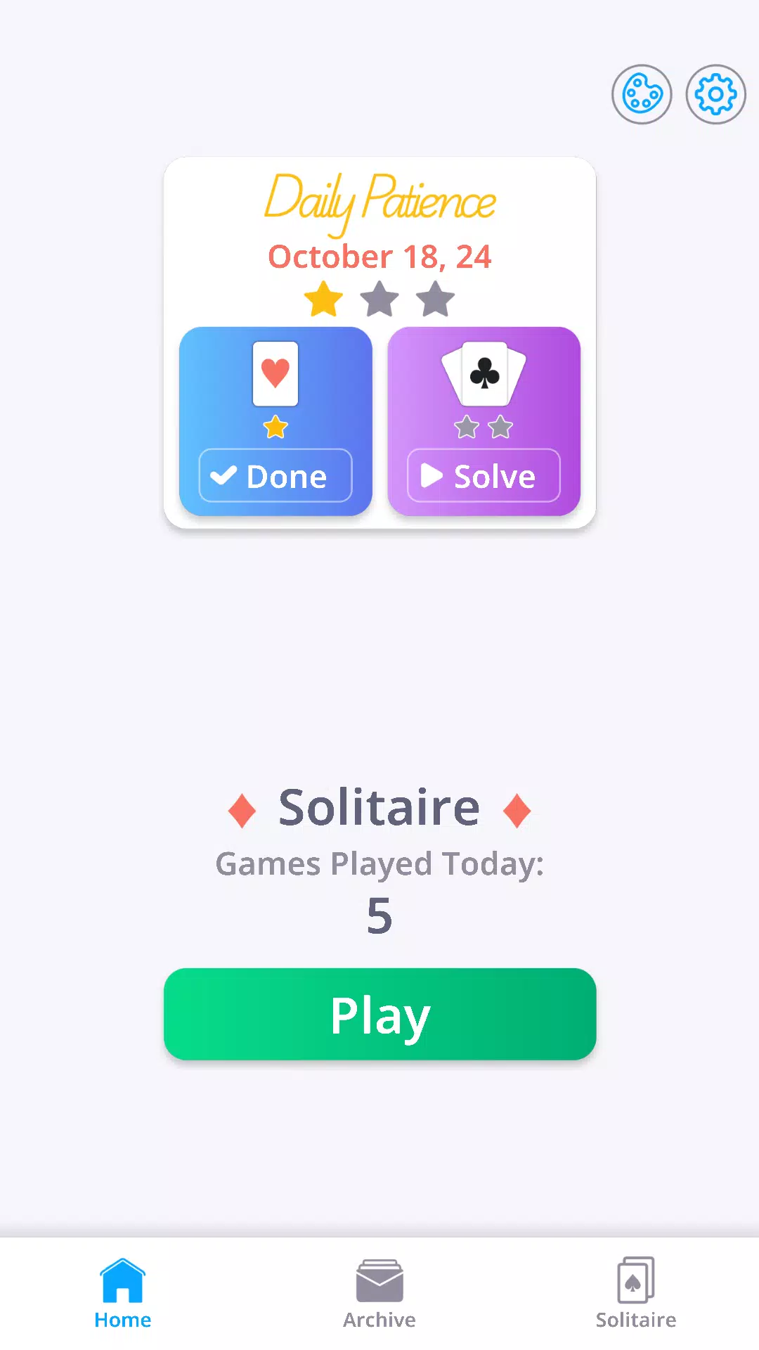 Solitaire. Daily Patience Game Screenshots