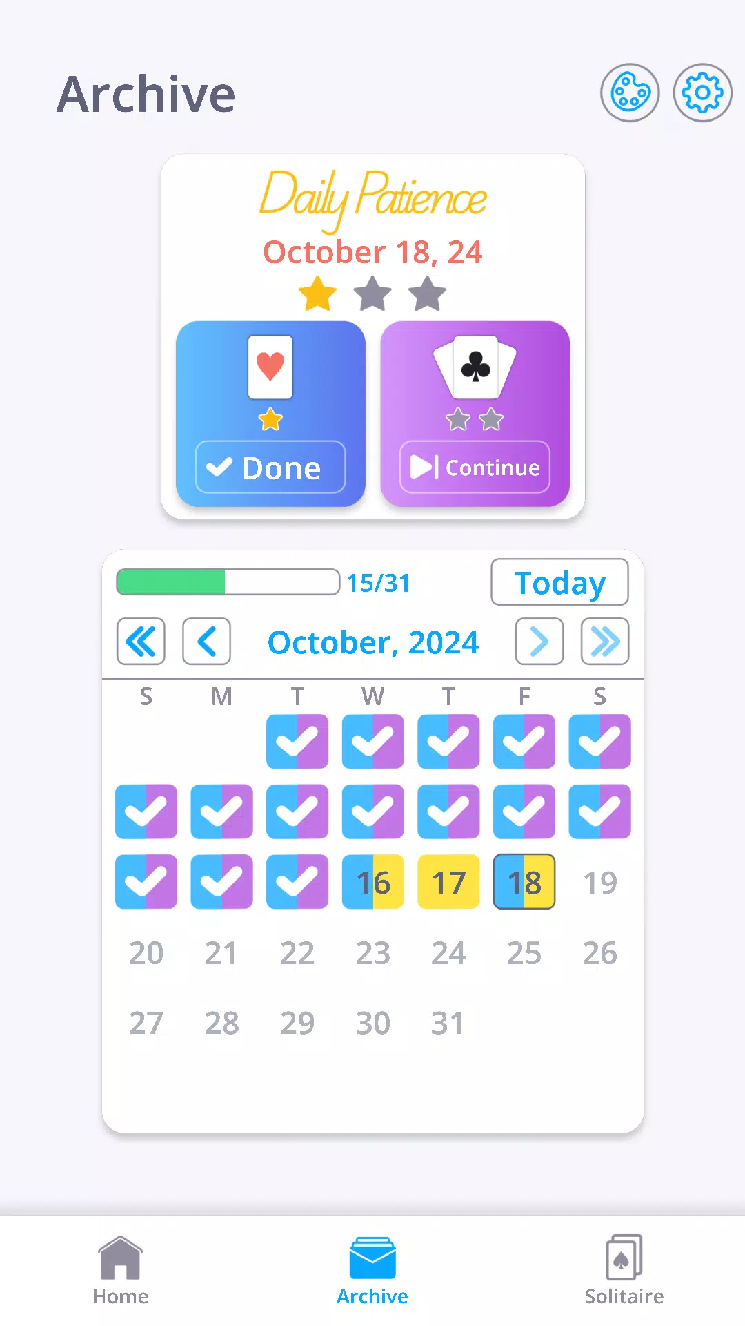 Solitaire. Daily Patience Game Screenshots