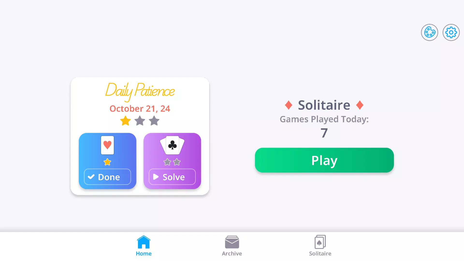 Solitaire. Daily Patience Game Screenshots