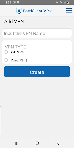 Capturas de pantalla de FortiClient VPN