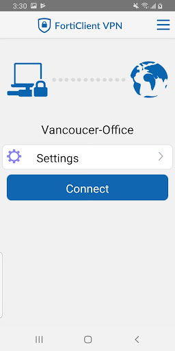 Capturas de pantalla de FortiClient VPN