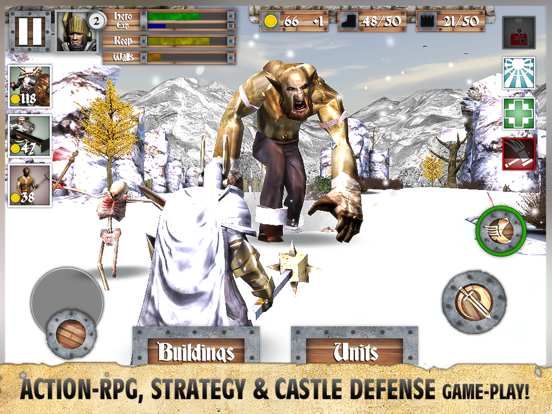 Tangkapan layar Heroes and Castles iPad 