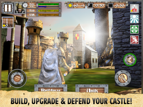 Tangkapan layar Heroes and Castles iPad 