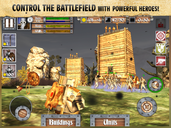 Tangkapan layar Heroes and Castles iPad 
