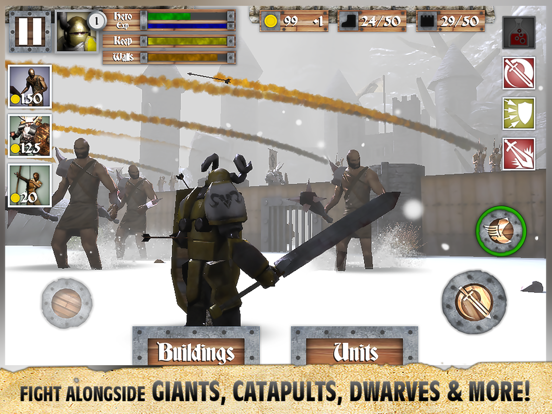 Tangkapan layar Heroes and Castles iPad 