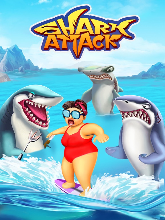 Shark Attack -Simulator games iPad  سکرین شاٹس