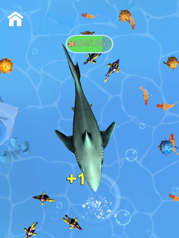 Tangkapan skrin Shark Frenzy 3D iPad 
