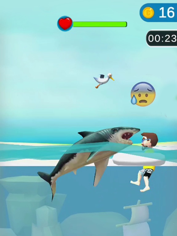 Tangkapan skrin Shark Frenzy 3D iPad 
