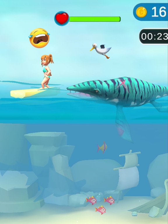 Tangkapan skrin Shark Frenzy 3D iPad 
