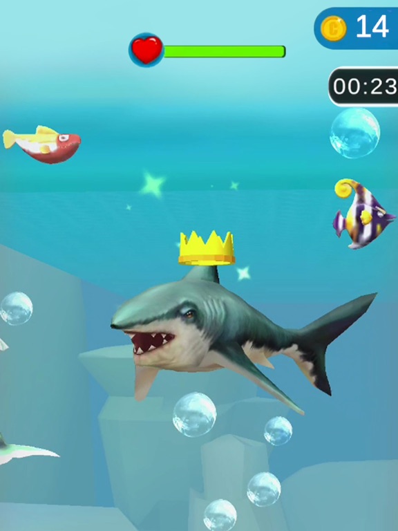 Tangkapan skrin Shark Frenzy 3D iPad 