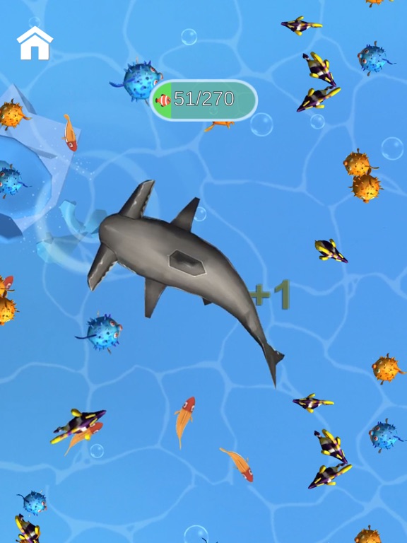 Tangkapan skrin Shark Frenzy 3D iPad 