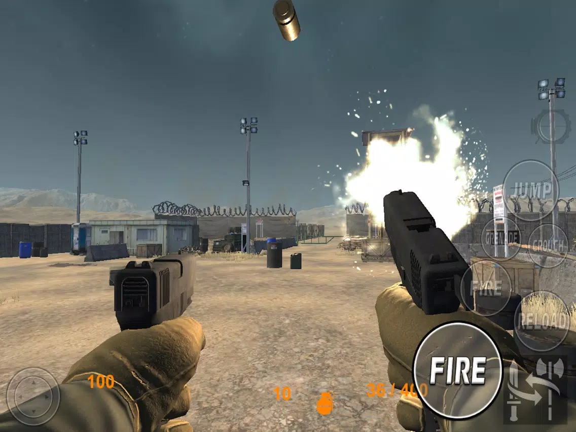 Real Trigger FPS Weapons Shooting Test : Desert Range Mission Games Free iPad 应用截图