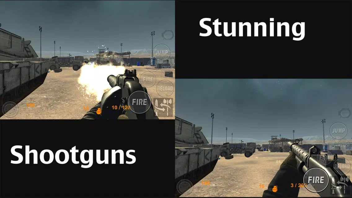 Real Trigger FPS Weapons Shooting Test : Desert Range Mission Games Free应用截图
