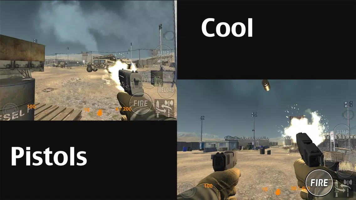 Real Trigger FPS Weapons Shooting Test : Desert Range Mission Games Free应用截图