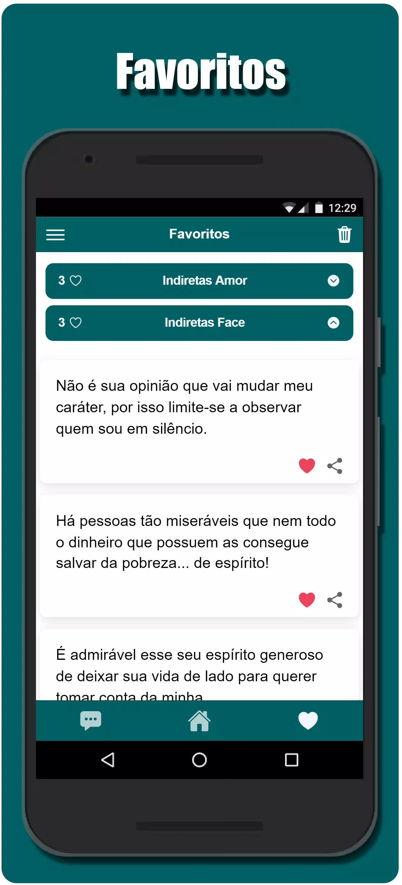 Frases de Indiretas Screenshots