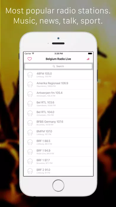 Belgium - België Radio Player: Listen FM Live Radio & internet podcasts for Belgien & Belgique people Screenshots