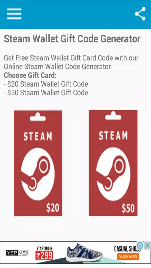 Free Gift Code Generator Screenshots