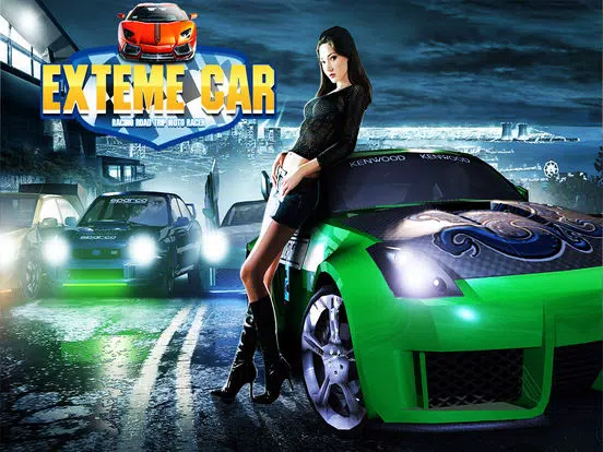 Screenshot di Free Exteme Car Racing: Road Trip Moto Racer iPad 