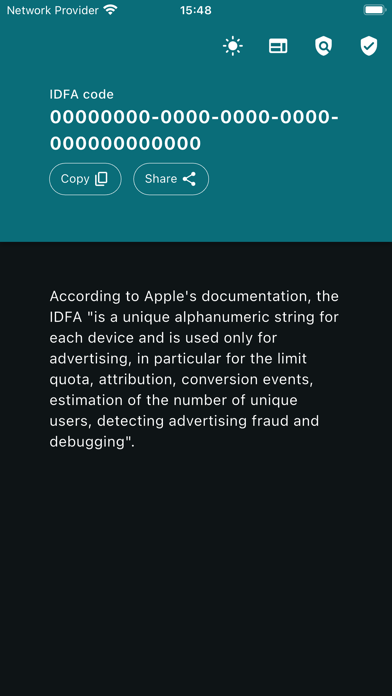 IDFA Screenshots