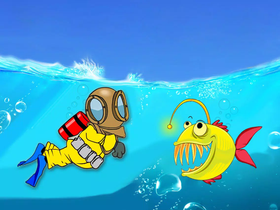 Sink or Swim - Underwater Treasure Quest with Sharks & Dangerous Fish Water Dive Free Game iPad  স্ক্রিনশট