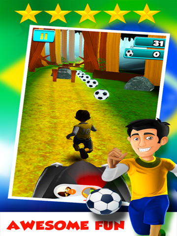 A Brazil World Soccer Football Run 2014: Road to Rio Finals - Win the Cup! iPad Screenshots