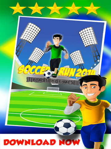 A Brazil World Soccer Football Run 2014: Road to Rio Finals - Win the Cup! iPad Screenshots