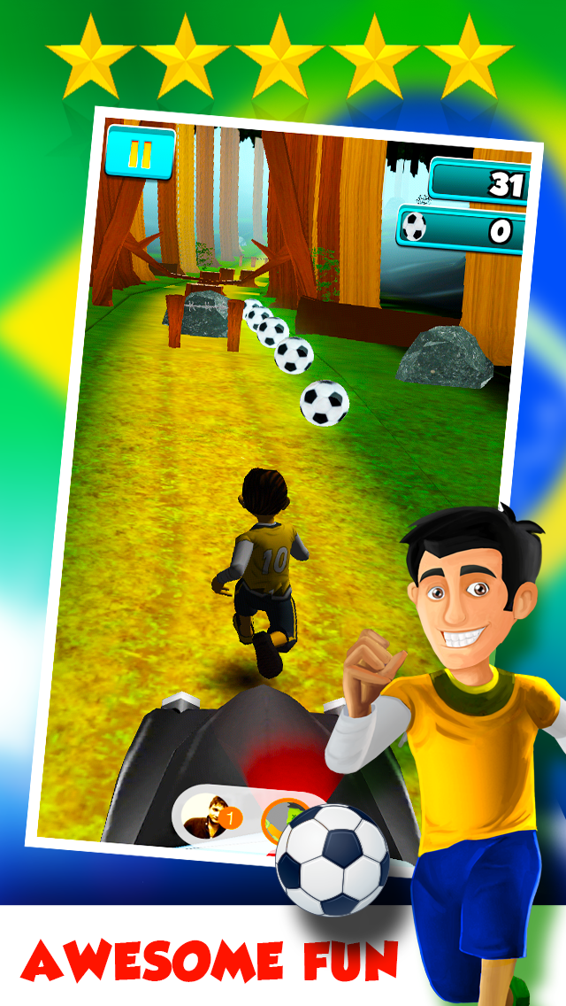 A Brazil World Soccer Football Run 2014: Road to Rio Finals - Win the Cup! Screenshots