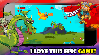 A Zombie Dragon Rider in The City : FREE Flying & Shooting Multiplayer Games - By Dead Cool Apps Screenshots