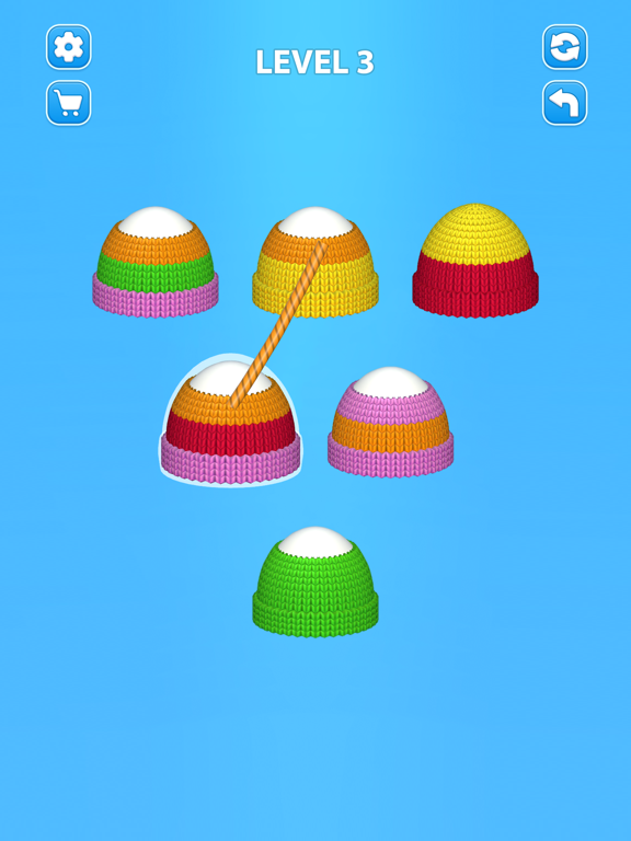 Cozy Knitting: Color Sort Game iPad Screenshots