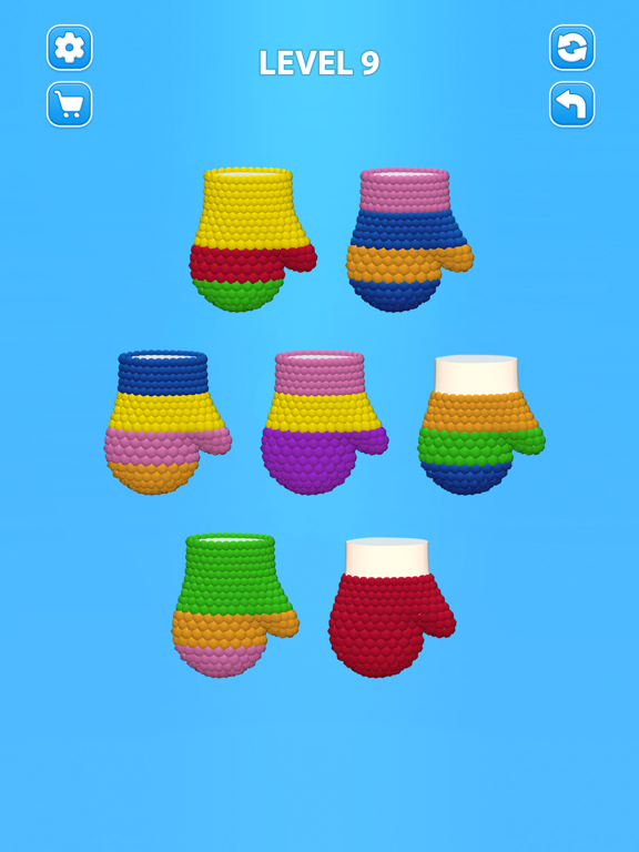 Cozy Knitting: Color Sort Game iPad Screenshots