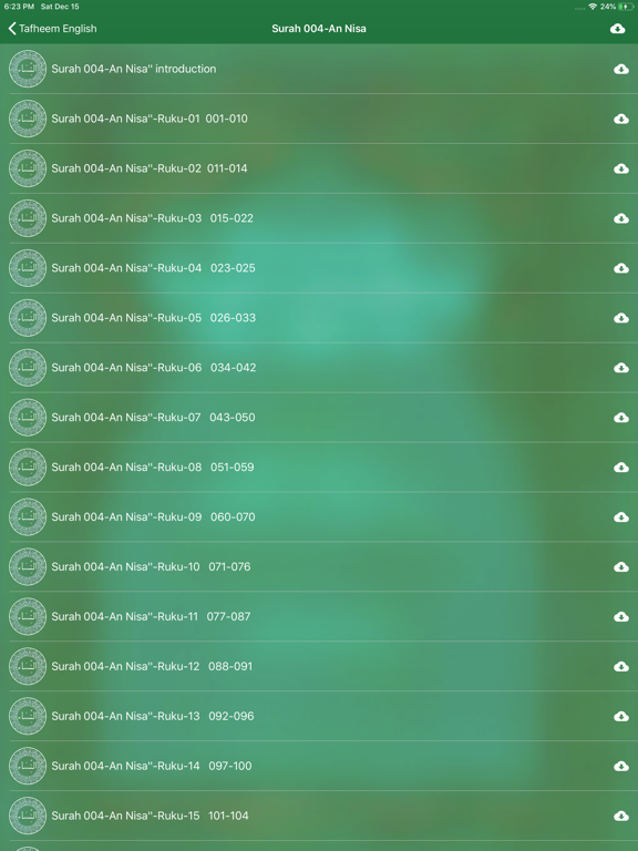 Tafheem ul Quran Full Audio iPad Screenshots