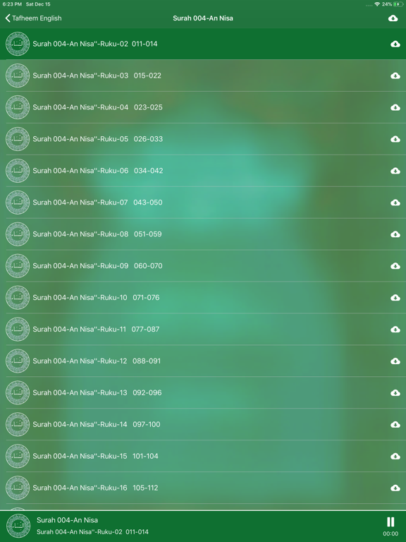 Tafheem ul Quran Full Audio iPad Screenshots