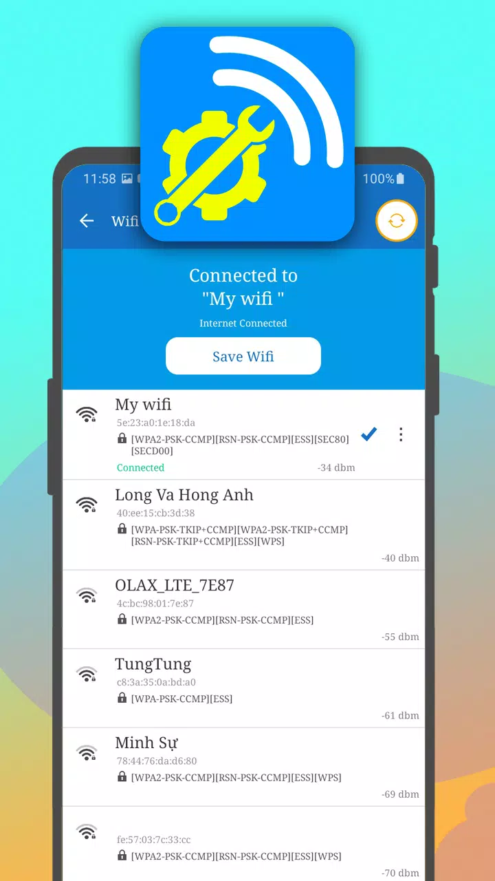 internet speed WiFi analyzer Screenshots