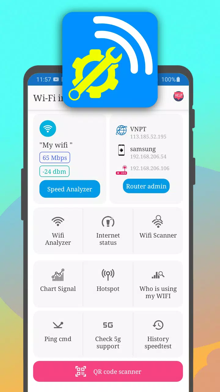 internet speed WiFi analyzer Screenshots