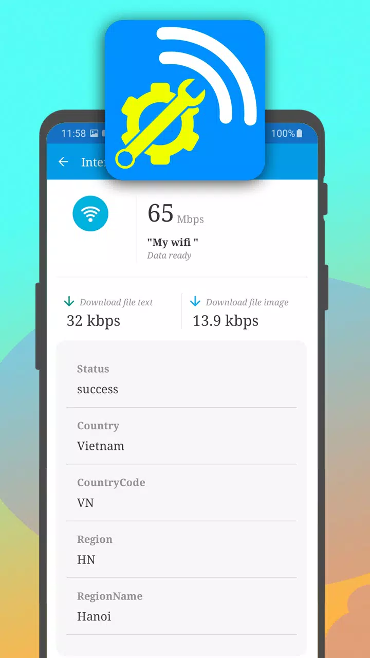 internet speed WiFi analyzer Screenshots