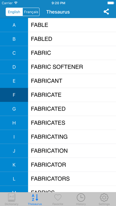 French To English & English to French Dictionary Screenshots
