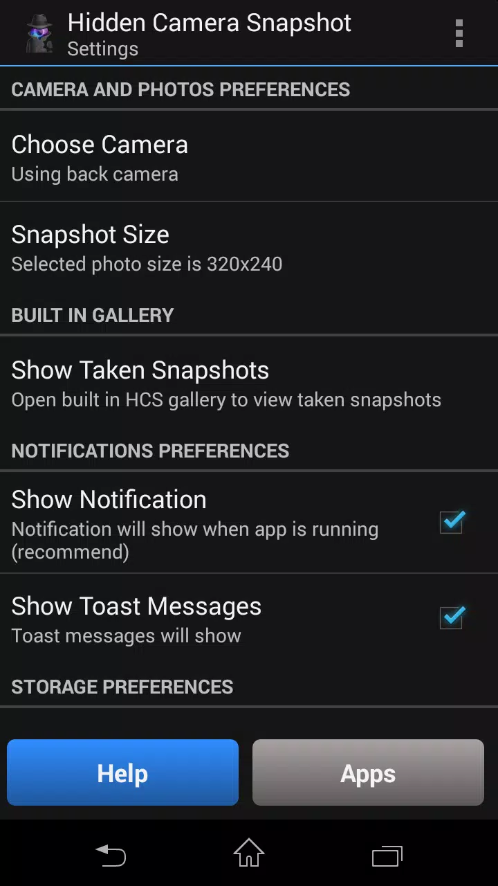 Hidden Camera Snapshot Screenshots