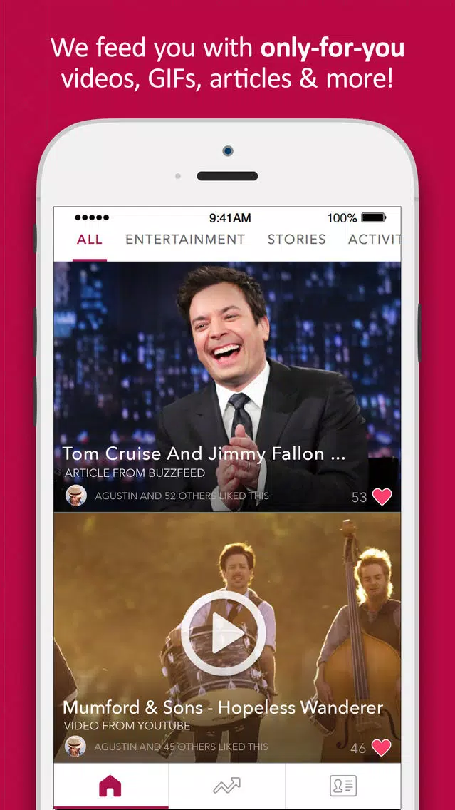 FreshFeed - Your personalized feed of trending content, videos, gifs, news and more! Screenshots