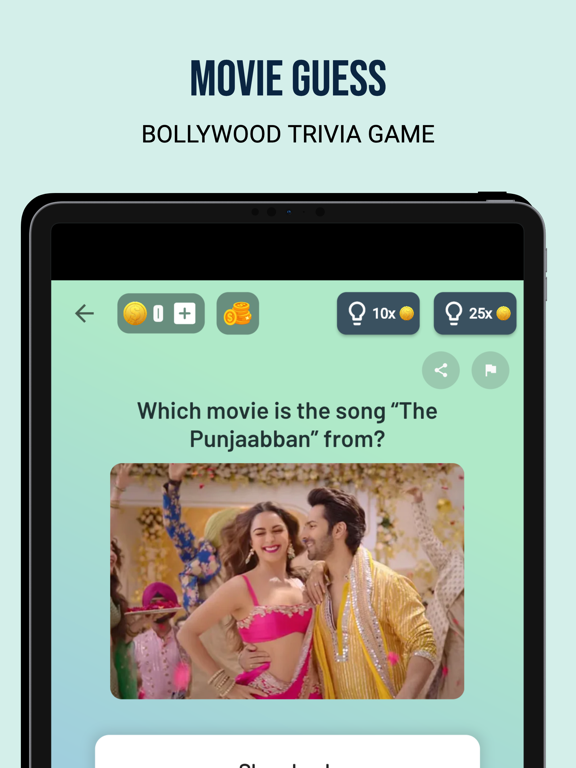 Bollywood Quiz - Movie Game iPad Screenshots