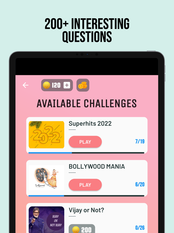 Bollywood Quiz - Movie Game iPad Screenshots