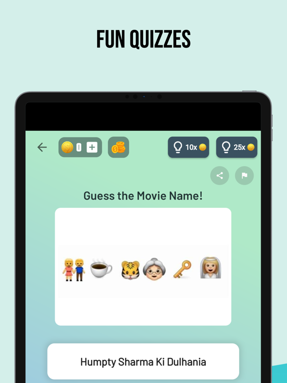 Bollywood Quiz - Movie Game iPad Screenshots
