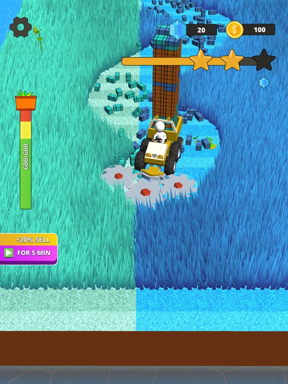 تصاویر Stone Grass: Lawn Mower Game iPad
